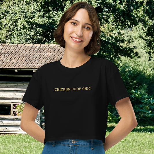 CHICKEN COOP CHIC WOMEN'S CROP TOP