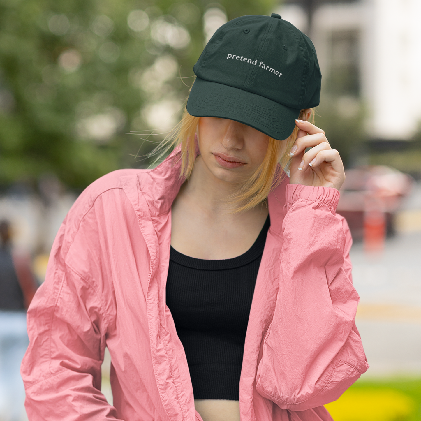 PRETEND FARMER EMBROIDERED CLASSIC DAD HAT