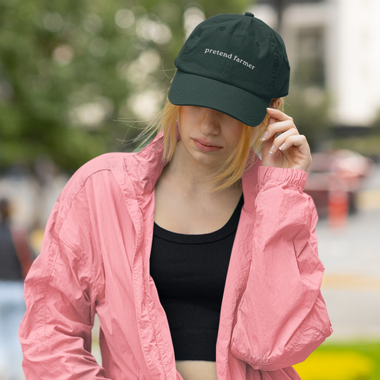 PRETEND FARMER EMBROIDERED CLASSIC DAD HAT